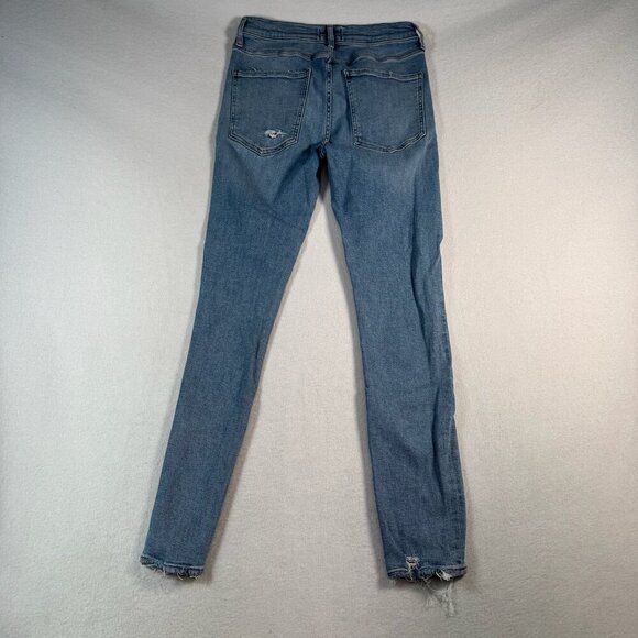 Agolde Jeans Womens 29 Blue Skinny Mid Rise Medium Wash Stretch - Picture 2 of 11